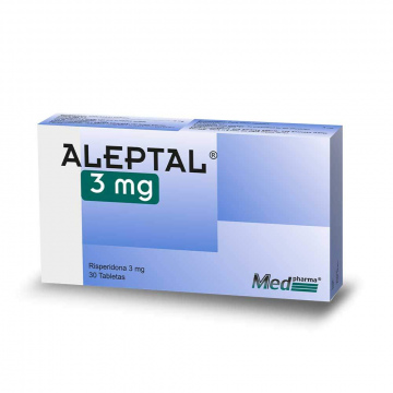Aleptal  3mg, Caja 30 tabletas MedPharma