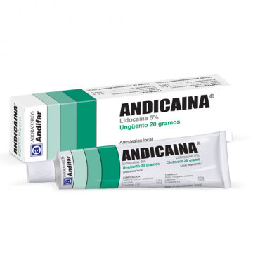 Andicaina 5%, tubo 20g Andifar