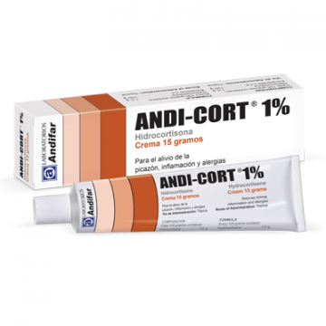 Andi Cort 1% Crema, Tubo 15g