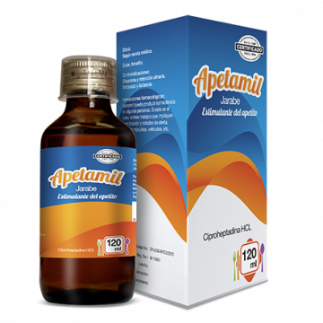 Apetamil jarabe, estimulante del apetito, frasco 100ml