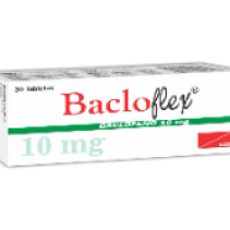 Bacloflex 10mg, Caja 30 tabletas