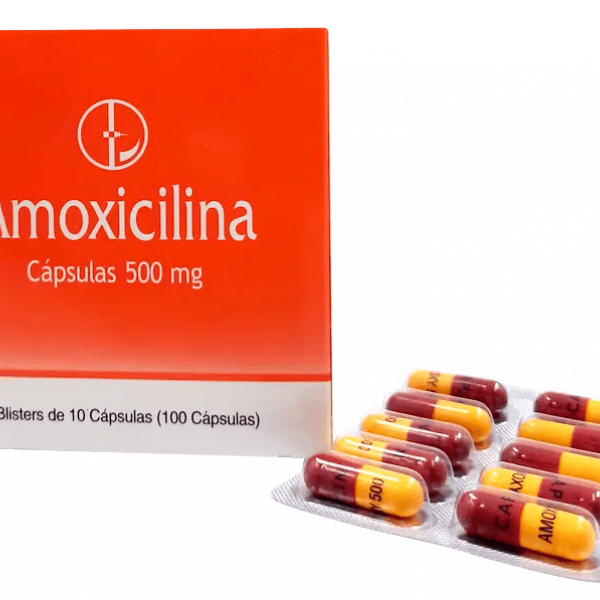 Amoxicilina 500mg, capsulas, 1 de 100 capsulas CAPLIN