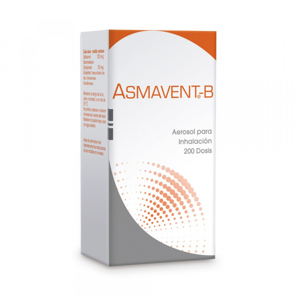 Asmavent B Aerosol, Frasco 200 Dosis (CANJE 1+1)