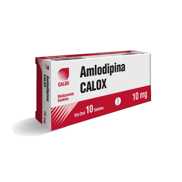 Amlodipina 10mg CALOX, 1 de 3 blisters