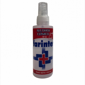 Alcohol Clinico, Farinter, frasco 120ml