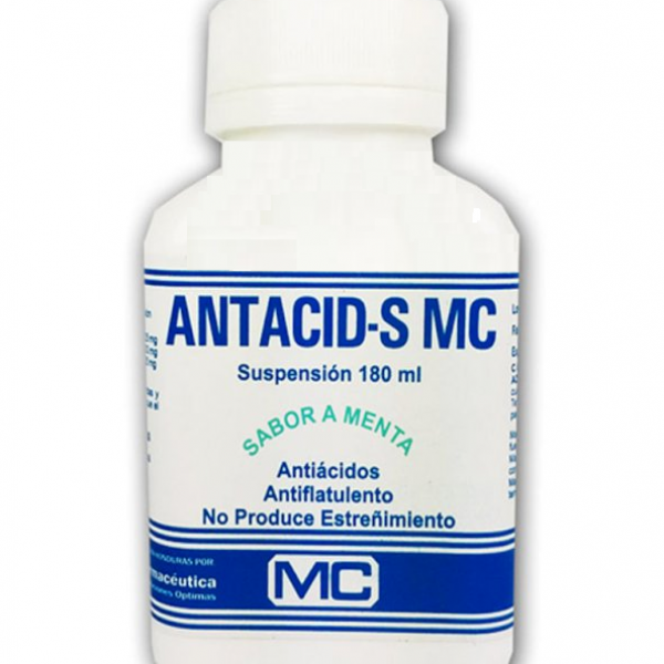 Antacid-S MC, sabor menta, frasco 180 ml