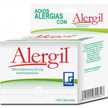 Alergil Capsulas 50mg x Unidad