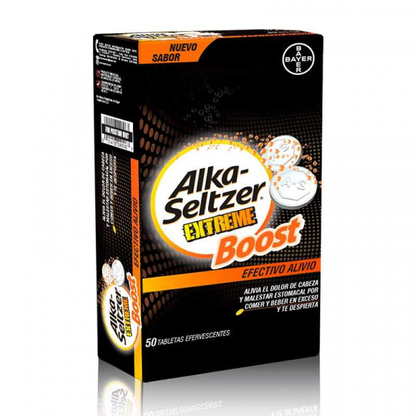 Alka-Seltzer Boost (negra), 1 de 60 tabletas