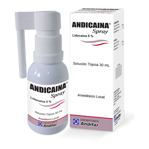 Andicaina Spray 5% frasco 30ml