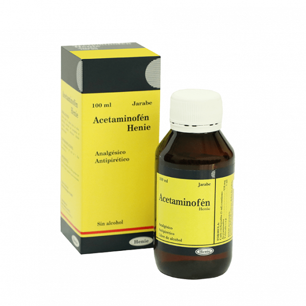 Acetaminofen 120mg/5ml Henie, frasco 120ml