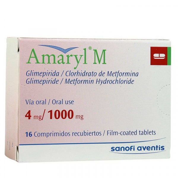 Amaryl M 4mg/1000mg x 16 comprimidos