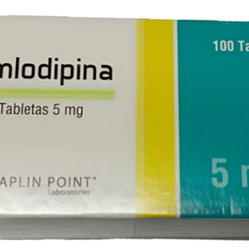 Amlodipina 5mg x 10  tabletas SIAMED