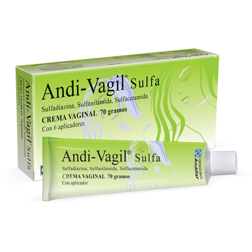 Andi Vagil Sulfa Crema Vaginal, Tubo 70 gramos