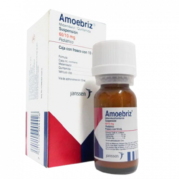 Amoebriz Suspension 60/10mg, Frasco 10ml