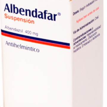 Albendafar suspension 400mg/20ml x 1 frasco