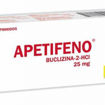 Apetifeno 25mg caja x 30 tabletas