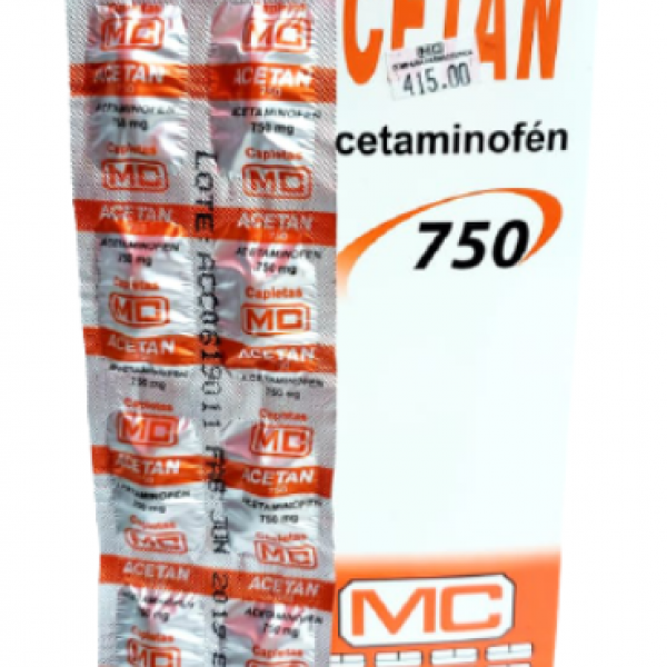 Acetan, 750mg, x 1 tableta, MC
