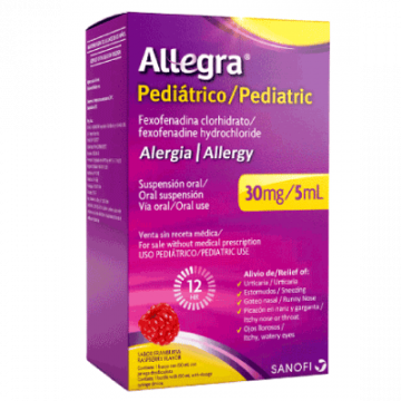 Allegra Pediatrico 30mg/5ml Suspension, Frasco 150ml