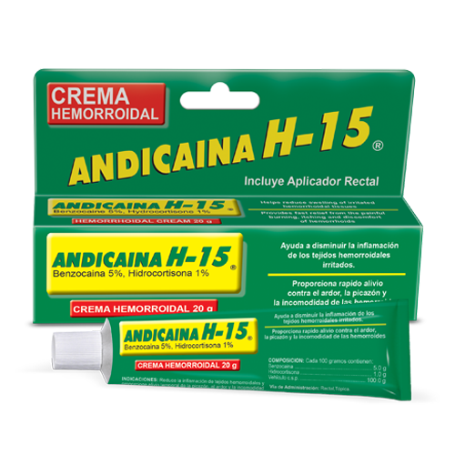 Andicaina H-15 Crema, Tubo 20g