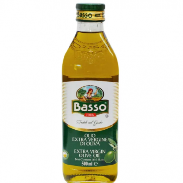 Aceite de Oliva Extra Virgen BASSO, Frasco 500ml