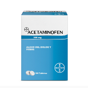 Acetaminofen BAYER 500mg, 1 de 100 tabletas