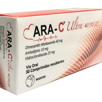 ARA-C Ultra 40/10/25mg, 1 de 3 blisters