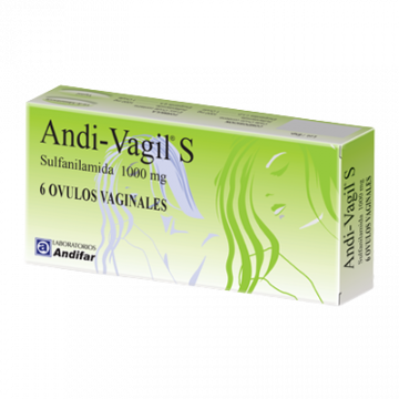 Andi Vagil S, Caja 6 Ovulos Vaginales